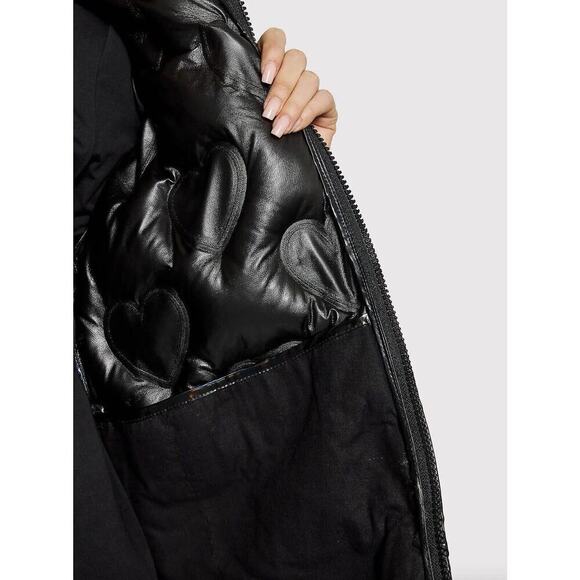 LOVE MOSCHINO Black Polyester Puffer Jackets & Coat Women’s Size 46 US10 / UK14 - Picture 7 of 15